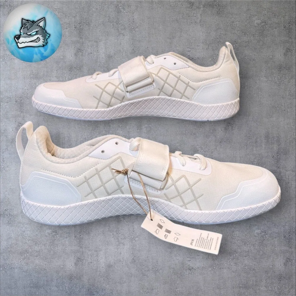 Adidas The Total Weightlifting Training Shoes White Black Mens 10 JP6195 New